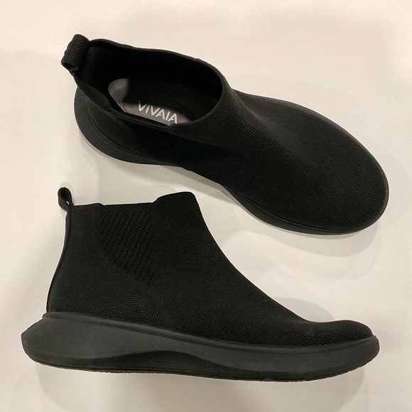 VIVAIA Urban Round-Toe Slip-On Sneaker Boots Black Size EU 41NWOT - Picture 6 of 10